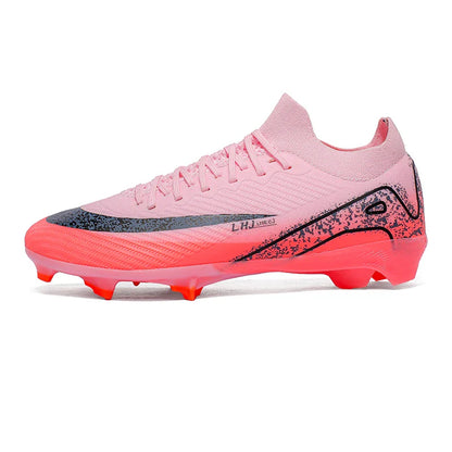 Childrens Football Shoes Anti Slip Wear-resistant FG Grass Training Sports Soccer Shoes for Teenager Futsal Court Football Boot