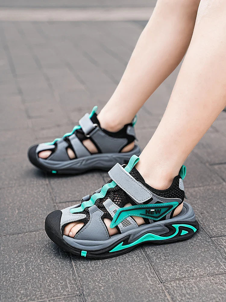 Boys' Toe-Protecting Sports Casual Shoes and Sandals