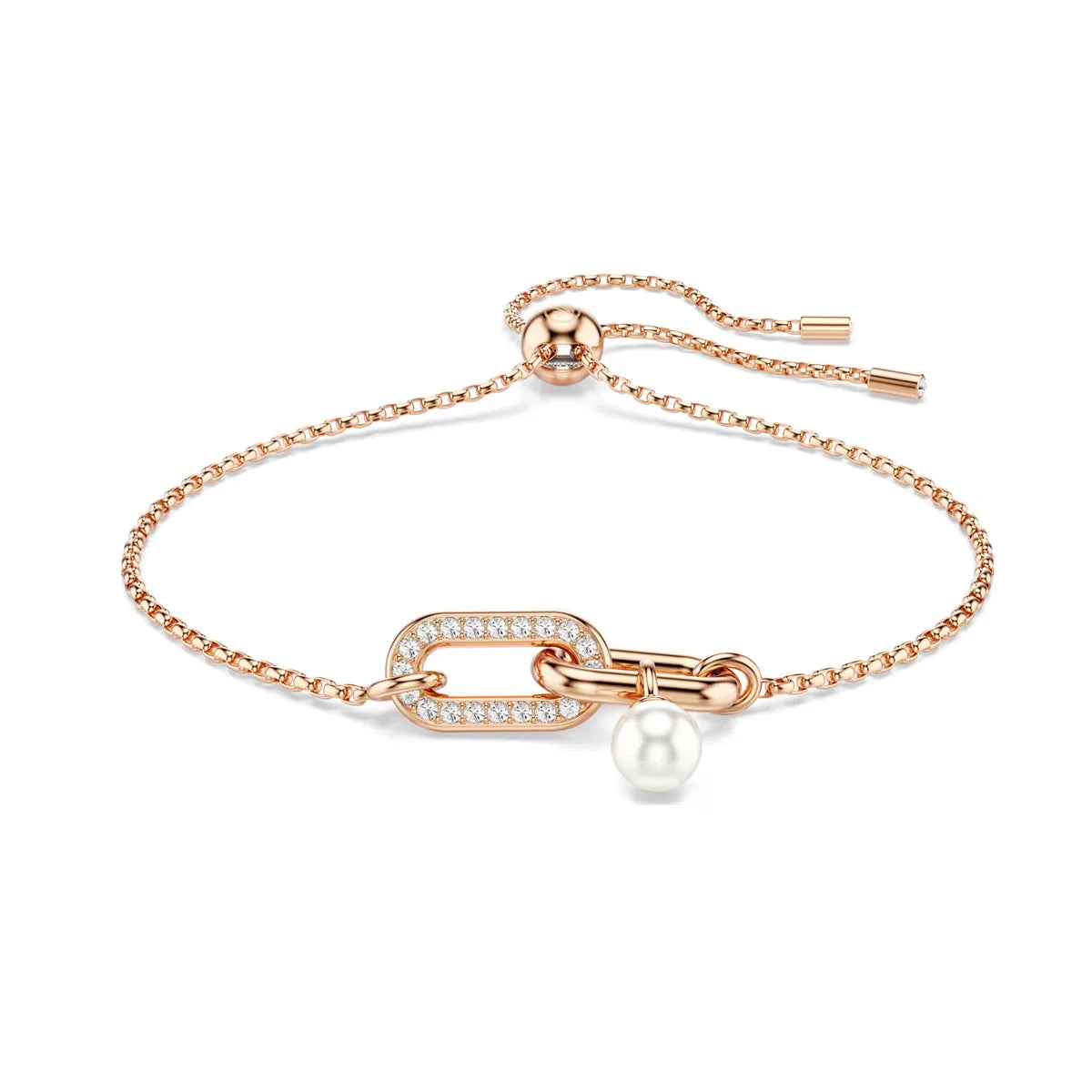 New Jewelry Fashion Unique Chain with Pearl Necklace Long Earrings Bracelet Ring Luxury Brand Jewelry Set Memorial Gift
