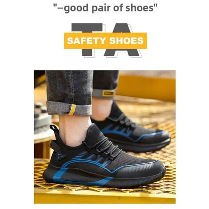 Labor Protection Shoes for Men and Women  Anti Smashing  Anti Piercing  Breathable and Lightweight