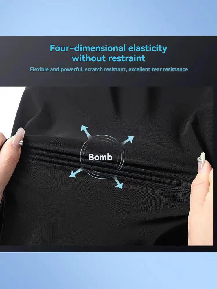 New High-quality Ice Silk Casual Comprehensive Training Pants Two-piece Summer Men's Sweat Absorbing Quick Drying Leggings