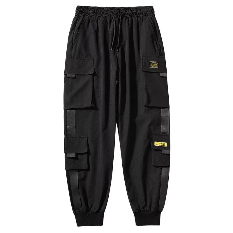 Spring and Summer Men's Casual and Cargo Pants Man Bound Feet Function Versatile Korean Version Trend Men's Trendy Brands