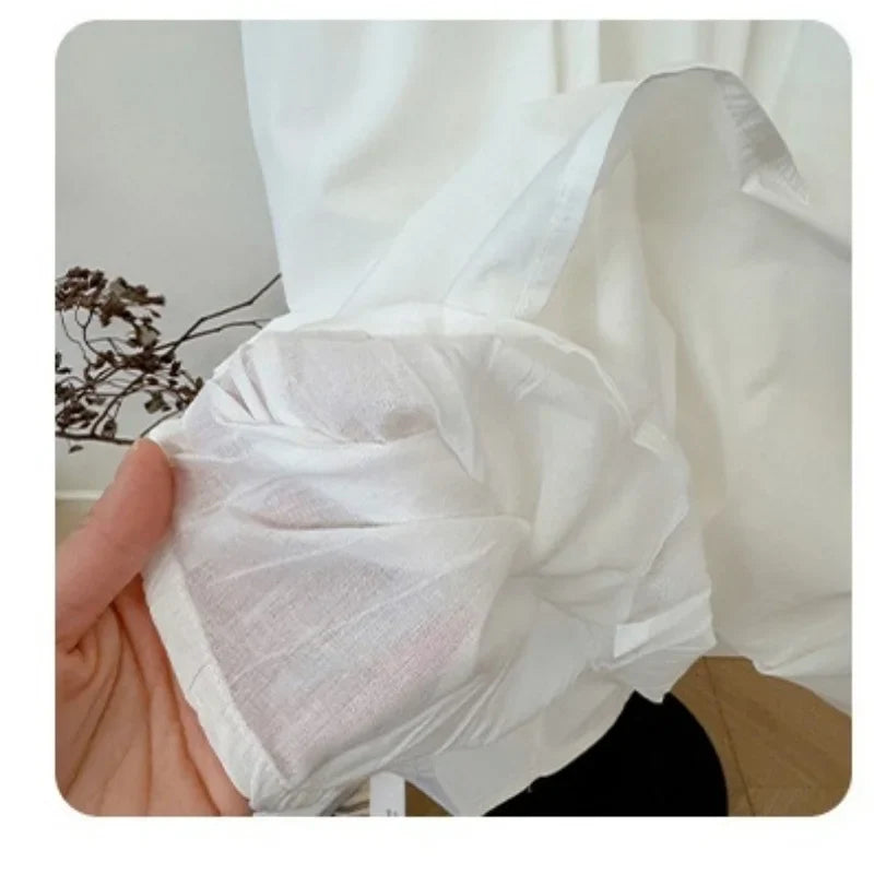 Summer White Vest Dress for Kids Girls Simple Loose Sleeveless Childrens Long Dress Cotton 2-8Y Girl Clothing Casual wear