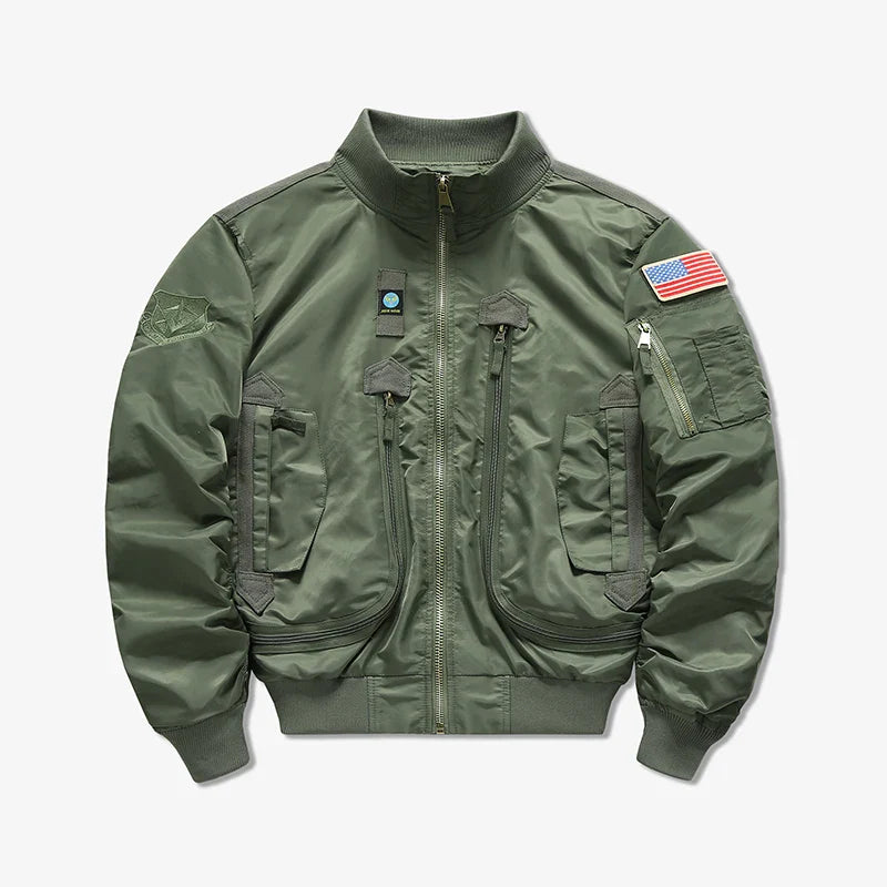 American pilot cotton jacket men's autumn and winter thick warm baseball jacket fashion jacket men's military fan jacket
