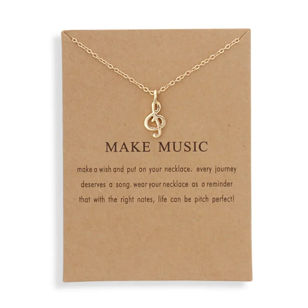 New Trendy Alloy Cute Elegant Sun Love Star Leaves Clover Unicorn Luck Pendant Necklaces for Women Fashion Accessories Jewelry