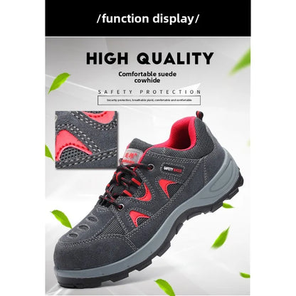 Steel Toe Safety Shoes Labor Protection Anti Smashing & Piercing Comfortable And Secure Work Footwear
