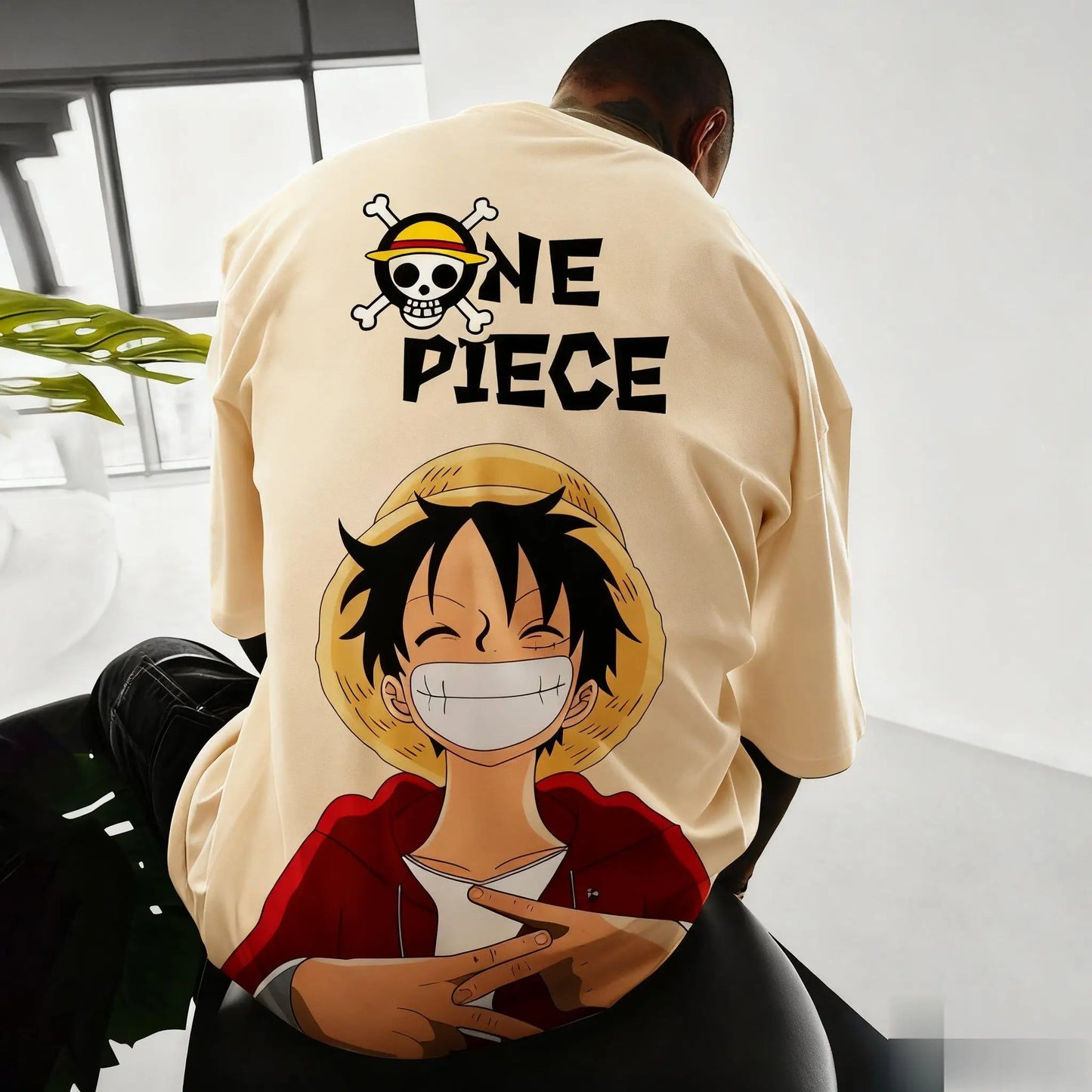 Camiseta One Piece Anime Luffy Algodão Desenho Animado Manga Curta Camiseta Estampada Casual Verão Top Masculino Feminino Nova Moda Y2k Roupa Masculina