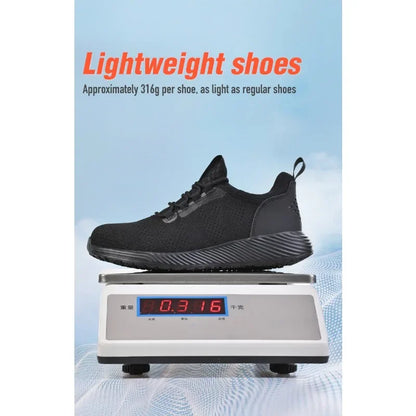 Men's Anti Smashing and Anti Stabbing Lightweight  Comfortable, Breathable  Protective and Safety Shoes