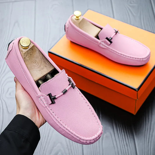 Mocassins Masculinos Confortáveis Casuais para Caminhada Sapatos de Condução Masculinos Sem Salto Sapatos Masculinos para Casamento Escritório Festa Tênis Respiráveis Sapatos Masculinos Mocassins