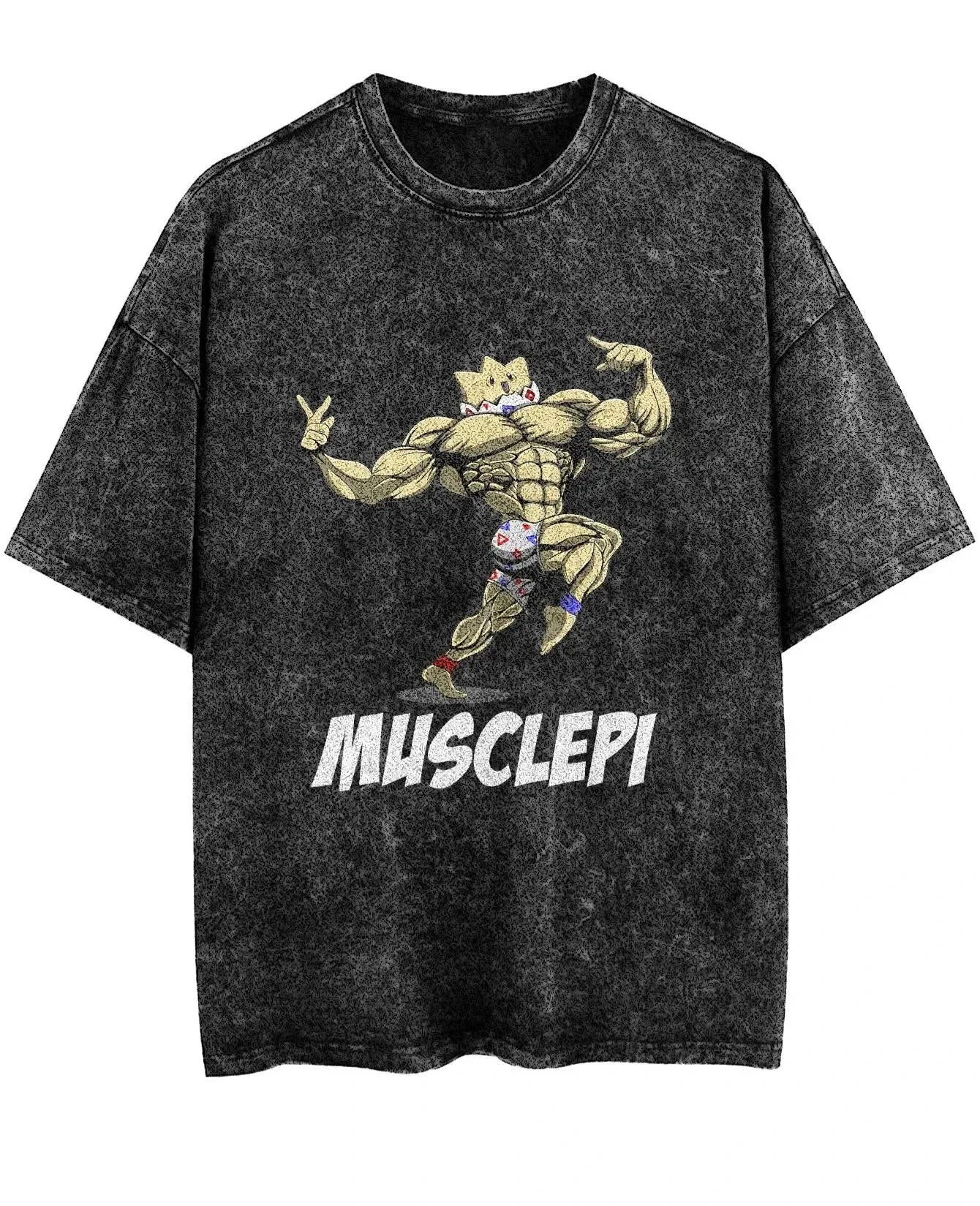 Washed T-shirt Gym Exercise FitnessMen's and Women's Pure Cotton Short-sleeved Casual Clothing