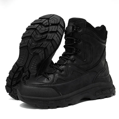 Fashion Men Boots Desert Tactical Boots Mens High Top Outdoor Hiking Shoes Waterproof Ankle Work Safty Sneakers