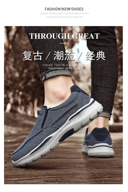 Men's Shoes Comfortable Canvas Shoes Breathable Loafers Men's Walking Sports Shoes Men's Trendy Casual Sports Shoes