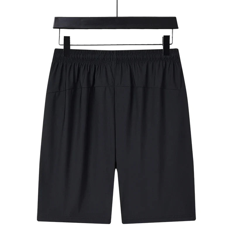 Summer Shorts Gym Fitness Men Plus Size Casual Shorts 6XL 7XL 8XL Big Size Shorts Men Ice Silk Stretchy Beach Shorts Breathable