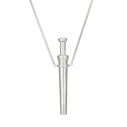 MaiLun 1pc Stress Anxiety Relief Necklace 82.5mm Length Stainless Steel Meditation Necklace Quit Smoking Anxiety Relief Necklace