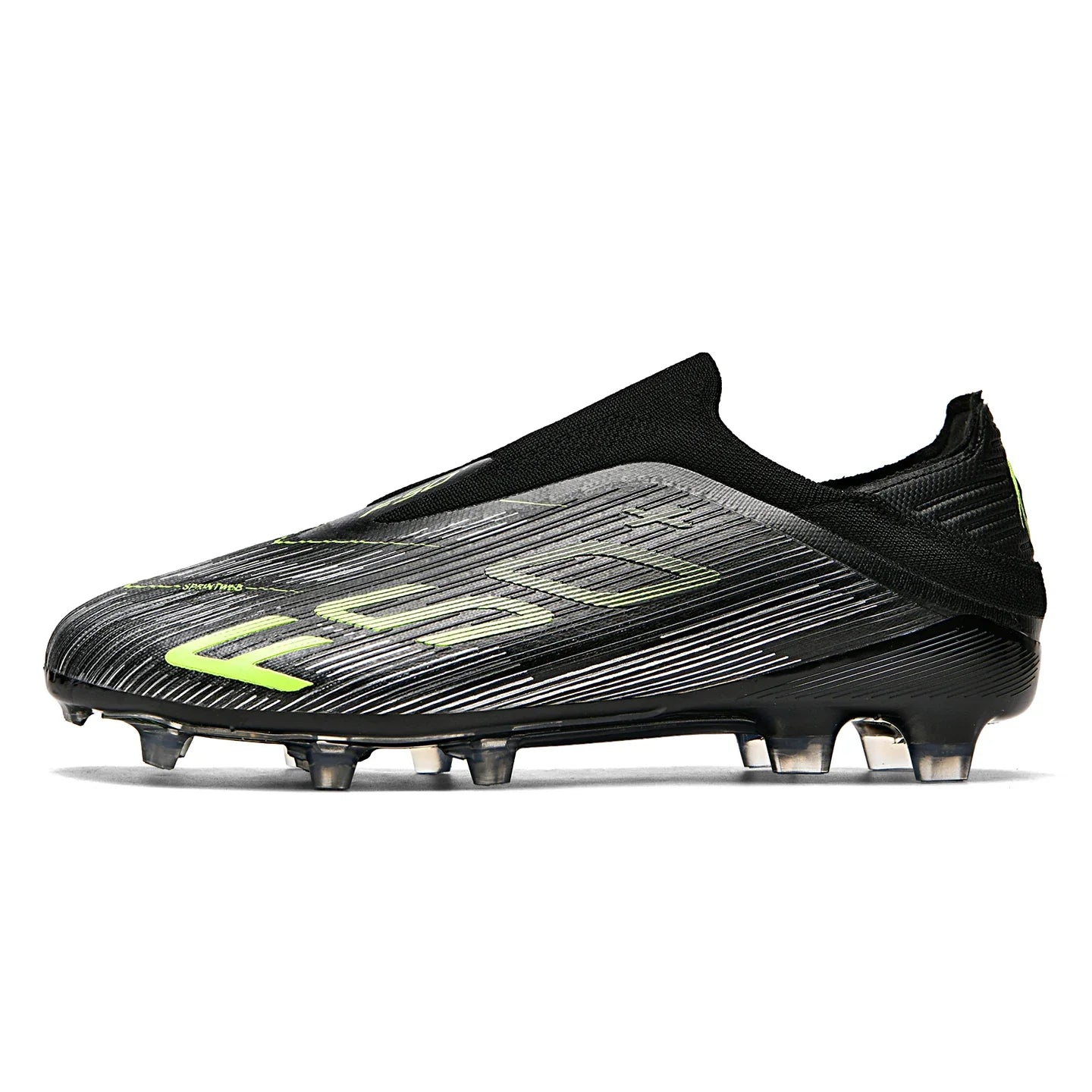 Without-lace F50+ Mens Soccer Shoes Boys Training Non-Slip Turf Soccer Cleats TF/FG Football Sneakers Chuteira Campo 35-45