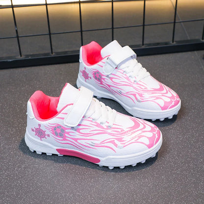 Children Soccer Cleats Fashion Design Breathable Non-slippery Soccer Shoes for Boys and Girls