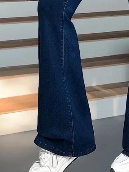 Lift & Shape Bootcut Jeans Women High Waist Stretch Dark Indigo Pants