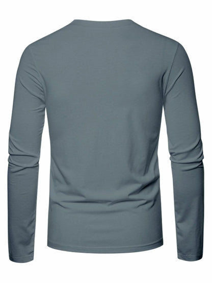 Men's 100% pure cotton loose and comfortable casual sports THE ORIGINALS letter printed round neck long sleeved T-shirt top