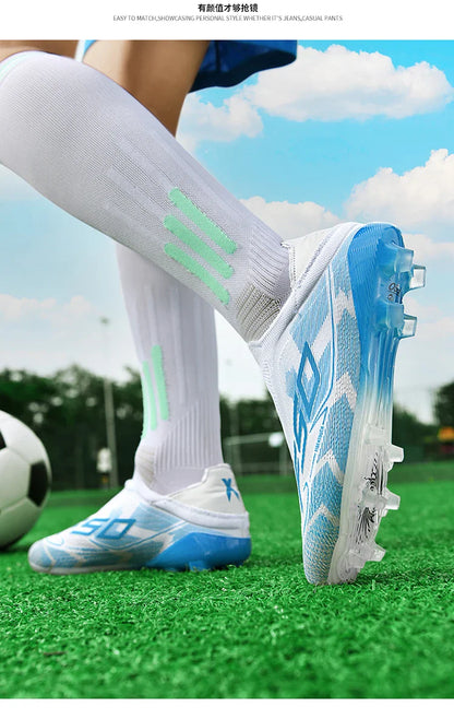 Men Society Soccer Shoes Cleats FG/TF Professional Original Women Football Boots Grass Indoor Training Unisex Non Slip Sneaker