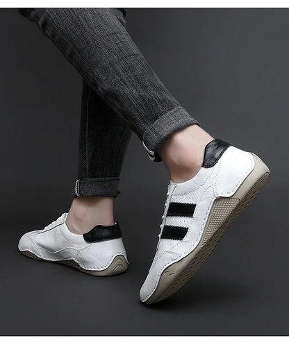 Genuine Leather Octopus bean shoes For Men Fashion Flats Shoes walking sports loafer breathable outdoor Men's driving shoes