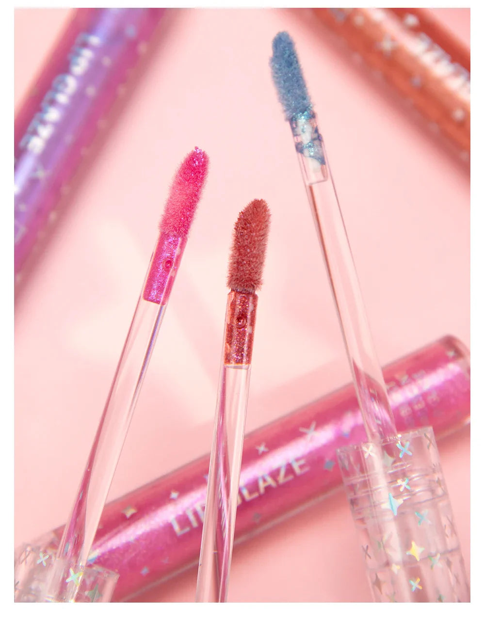 9Pcs/Sets Glitter Lip Glaze Liquid Lipstick Set Shine Lip Gloss Gift Box Natural Moisturizer Waterproof Lips Makeup