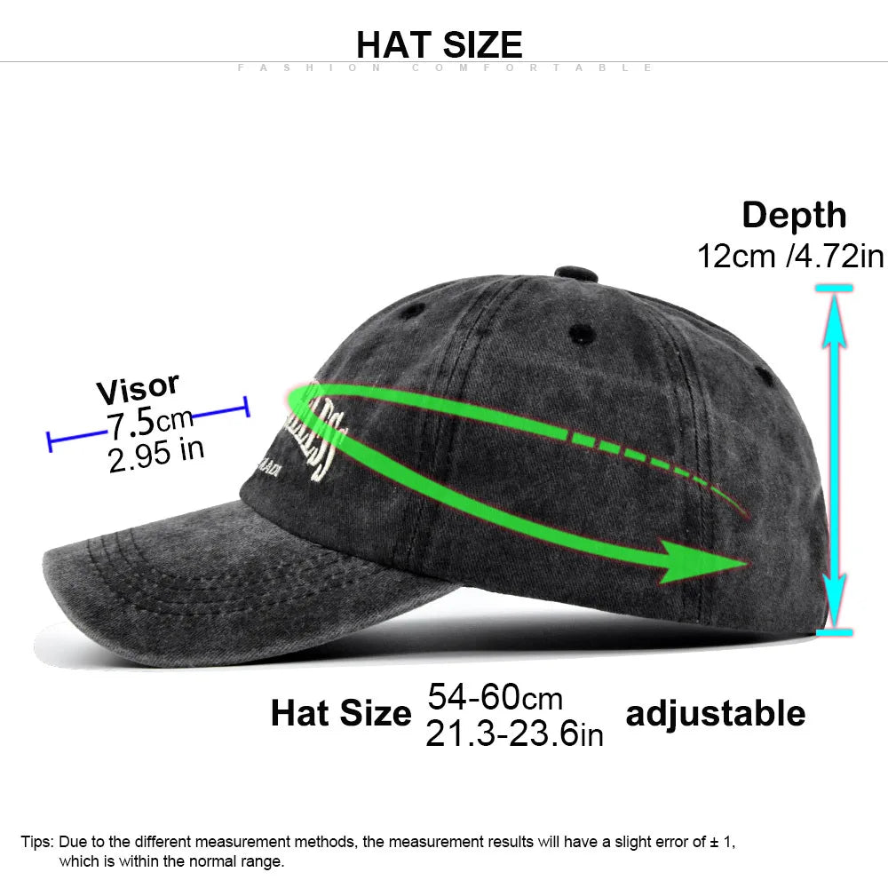 Los Angeles Baseball Cap Men Women Letter Embroidered Hip Hop Hats Vintage Wash Cotton Soft Top Sun Visor Hats Unisex Casual Cap
