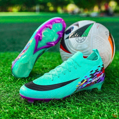New Men Soccer Shoes Sport Grass Cleats Unisex Non-Slip Match Adult Ultralight Outdoor Football Boots Comfortable High-quality