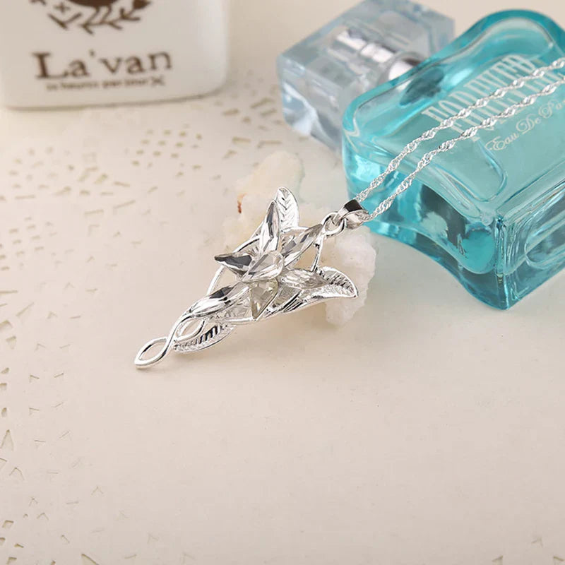 Necklace Silver Color Crystal Pendant Necklaces for Women Girl Party Jewelry Gift Jewelry