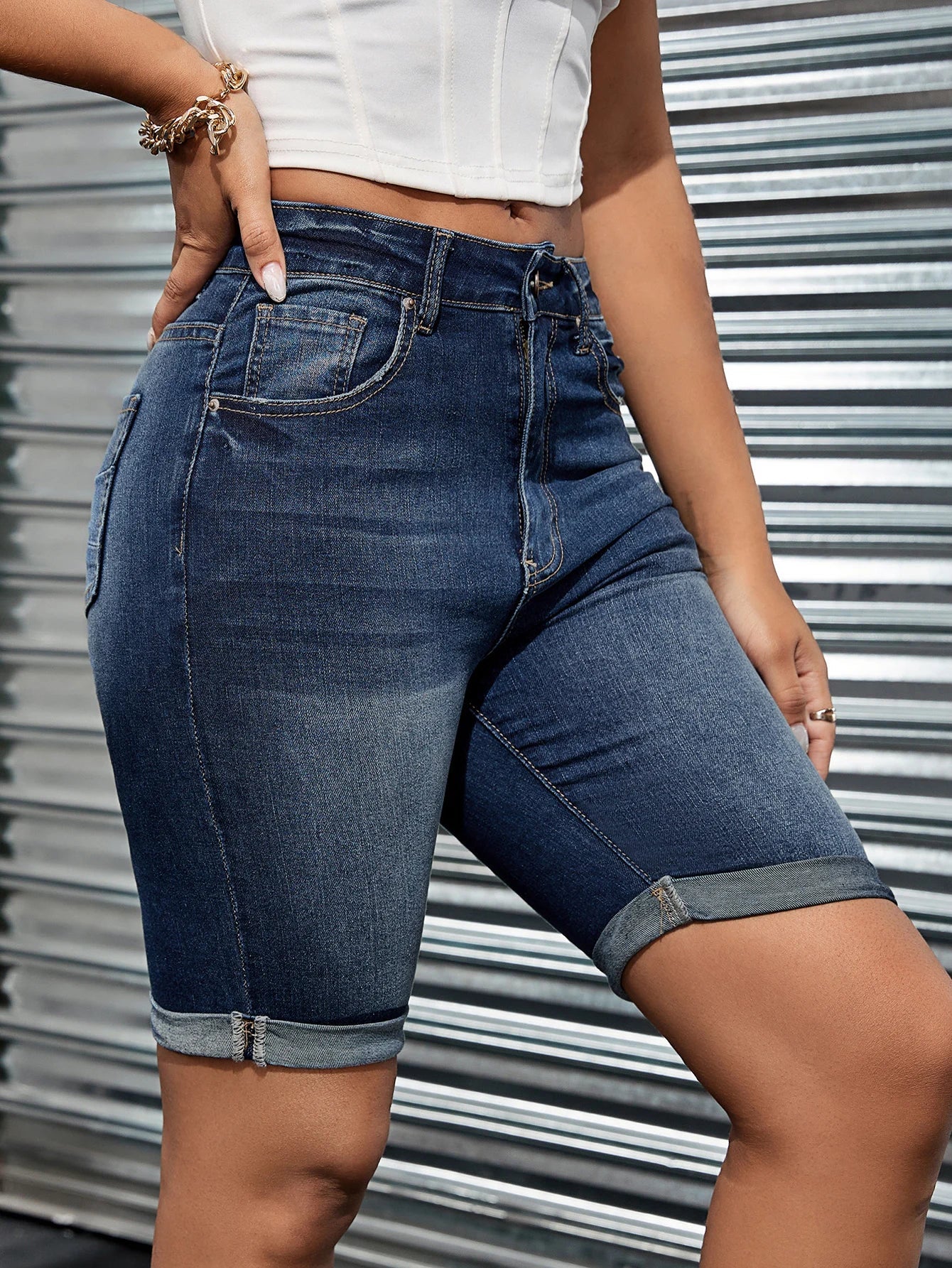 Women's Stretch Slim fit comfortable all-match cropped pants