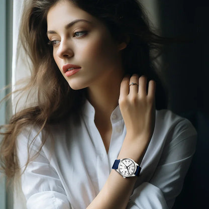 Men's Watch Simulated Quartz Sports Men's and Women's Watch 30 Waterproof Second Hand Luminous Easy to Read Dial