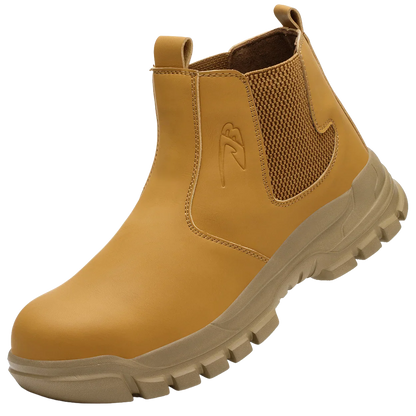 Fashion Safety Shoes Men's Work Steel Toe Caps Male Indestructible Protective Shoes Puncture-Proof Security Footwear Work Boots