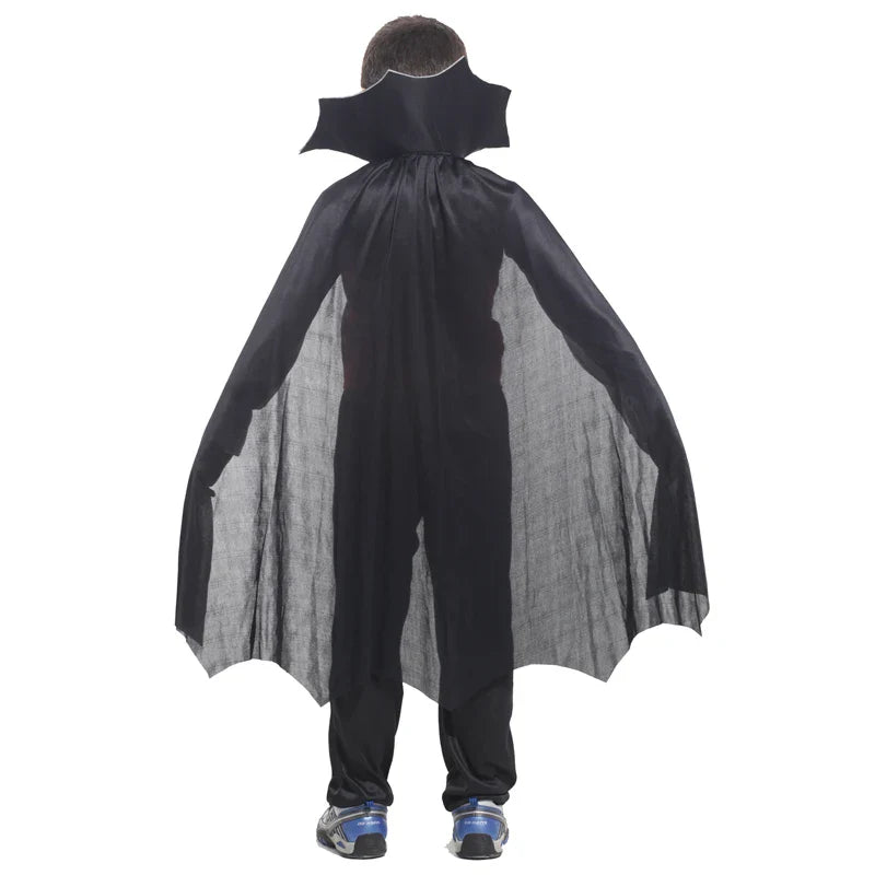Halloween Vampire Cosplay Costume for Kids Carnival Party Dress Up Outfit Children Role Play Vampiran