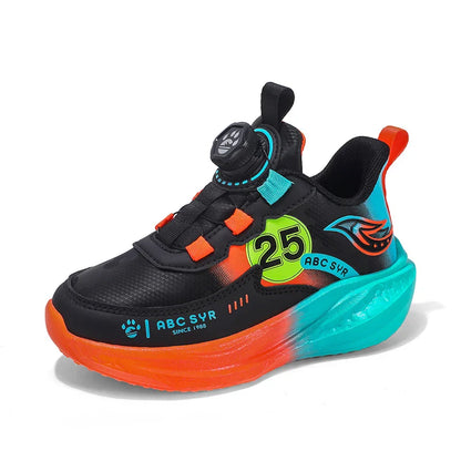Children‘s Breathable Basketball Shoes Non-slip Sports Training Shoes Outdoor Lace-up Boys Girls Jogging Sneakers Athletic Shoes