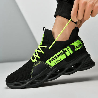 Tênis Masculino de Malha Respirável Casual Sapatos Masculinos Unissex Leve Macio Sola Grossa Buraco Sapatos de Casal Tênis Atlético Sapatos Femininos
