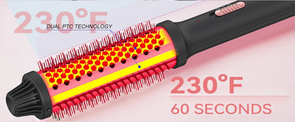 Curling lron Brush 2 in 1 Electric Hair Comb Negative lon Hair Dryer Styling Appliances Portable Professional Hair Strai
