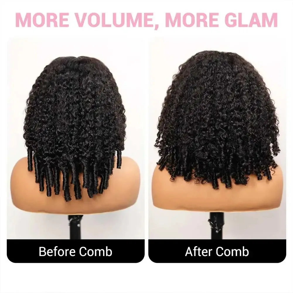 Curly Human Hair Wig 13x4 HD Transparent Lace Frontal Wigs Pre Plucked 250% Density Burmese Human Hair Wigs 28 Inch