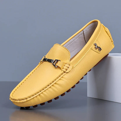 Handmade Leather Casual Men Shoes Design Loafers Man Comfortable Slip on Men Loafers Hot Sale Moccasins Driving Shoes