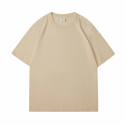 WAVLATII Nova Camiseta Feminina de Algodão Lisa Verde Escuro Oversized Casual Macia Unissex Manga Curta Verão