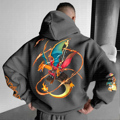 Parent-child Clothing Autumn Winter Japanese Hot-blooded Anime Classic Characters Comfortable Hoodie Men's Women's