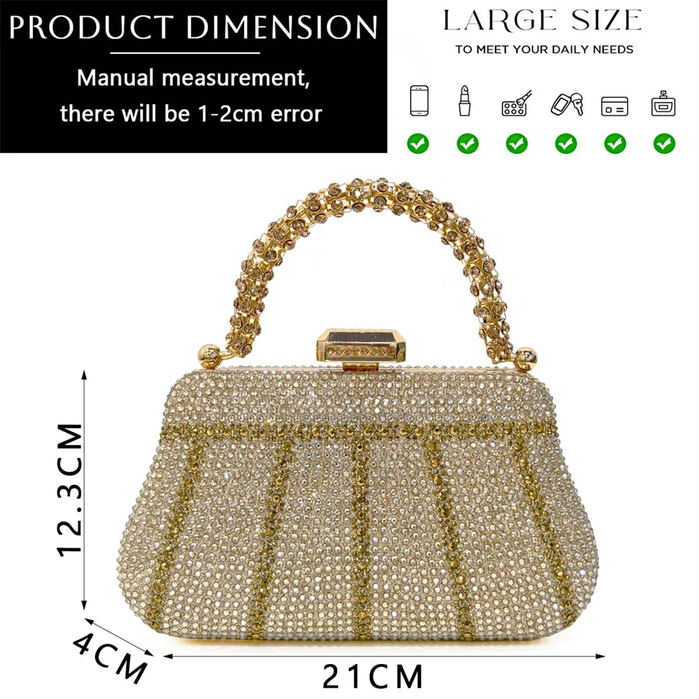 Black Hollow Design With Pointed Shoes And Fashion Three-Dimensional Bag Cozy Rhinestones Are Suitable For Parties