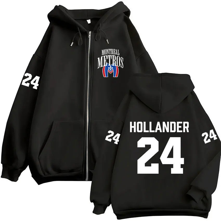 Heated Rivalry Shane Hollander‌ Ilya Rozanov Hollanov 24 81 Merch Zipper Hoodies Men Women Zip Up Sweatshirts Long Sleeve Jacket