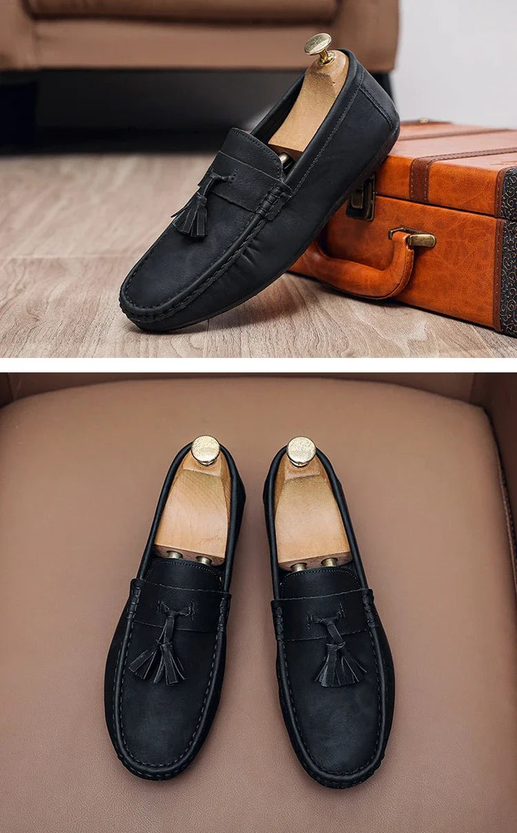 Outdoor Fashion Men's Casual Shoes Comfortable Male Loafers Non-slip Walking Sneakers Breathable Flats Driving Shoes Lazy Shoes