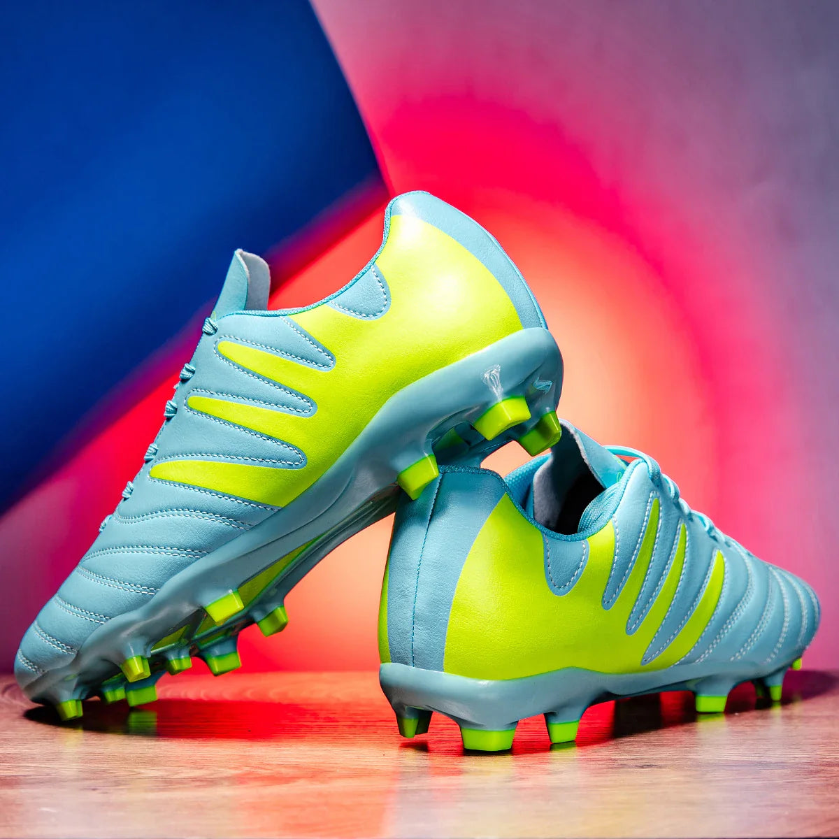 AG FG Outdoor Soccer Boots Breathable PU Fabric Upper TPU Reinforced Sole Wear Resistant Boys Girls Professional Football Shoes