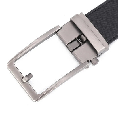 Unisex Click Belts for Men Luxury Brand Designer Fashion Automatic Buckle Genuine Leather Men's Belt Male Jeans Waist Strap Blue