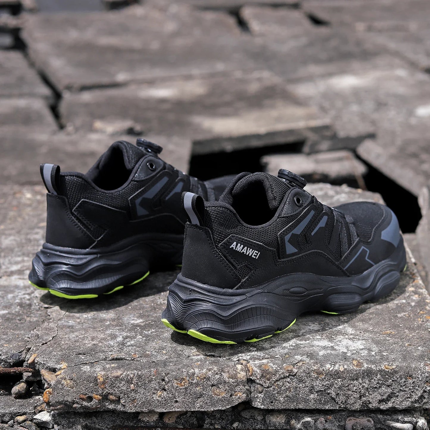 Steel Toe Safety Shoes Men, Anti-Puncture Anti-Smash Non Slip Industrial Work Boots, Lightweight CE New Work Safety Shoes