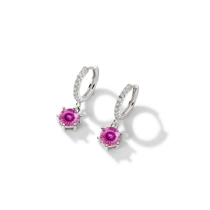 925 Sterling Silver 1 Carat Moissanite Drop Earrings for Women Charm Engagement Fine Jewelry Gift for Female Party Date