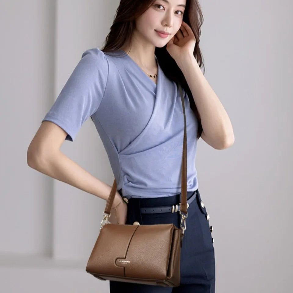 Genuine Brand Luxury Handbags Women Bags Designer Top Quality Soft Leather Shoulder Bags for Women Female Crossbody Bag Handbags
