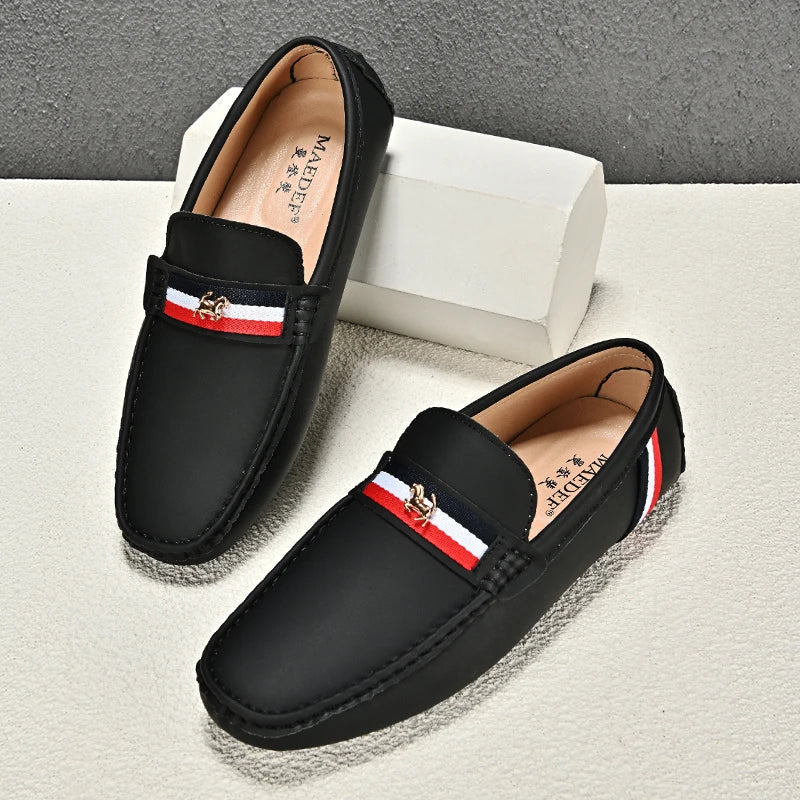 Loafers Men Driving Shoes Casual Shoes Comfortable Classic PU Leather Loafers Business Shoes Slip on Walking Men Loafers Shoes