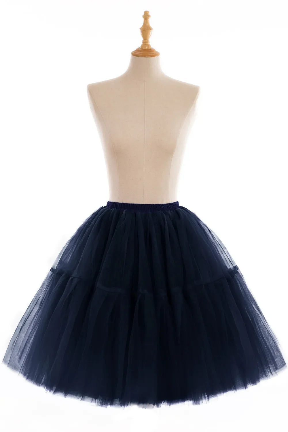 6 Layers Fluffy Ball Gown Women Short Skirts Knee Length Tutu Dress Underskirt Soft Tulle Petticoat for Club Cosplay Marathon
