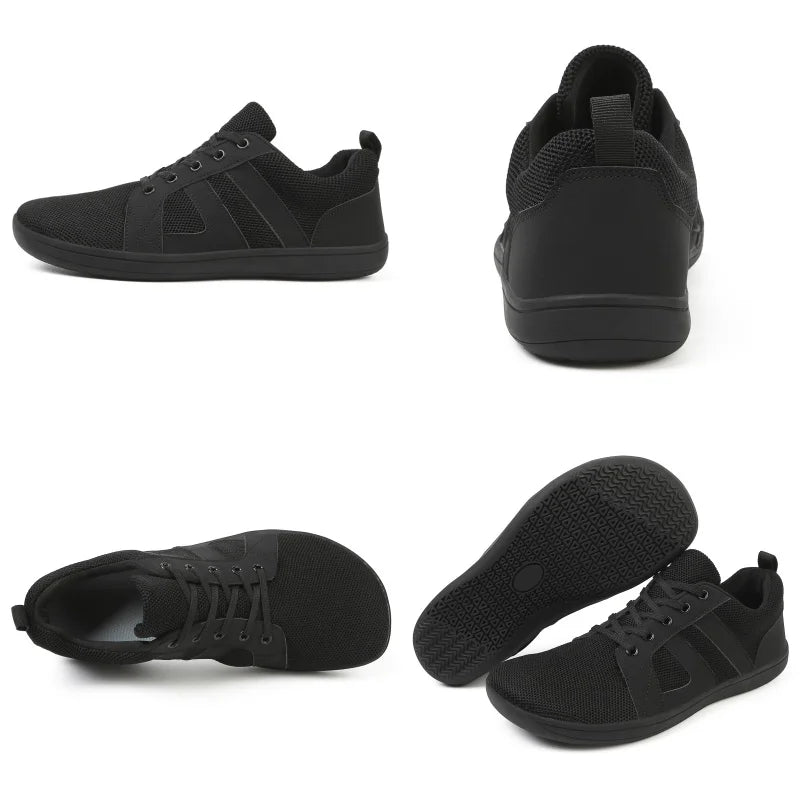 Men's Wide Minimalist Barefoot Sneakers | Unisex Zero Drop Sole | Optimal Relaxation